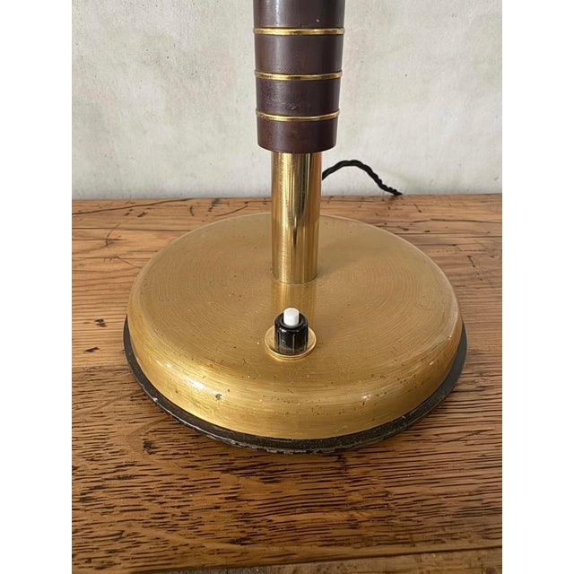 Gold Table Lamp by SBF Sächsische Bronzewarenfabrik, 1940s For Sale - Image 10 of 11