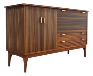 1960s Mid Century Modern Vintage Credenza Sideboard Buffet Danish Style
