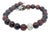 1990s David Yurman Tiger Eye Carved Ball Bracelet 8" 8 mm Sterling Silver Estate For Sale