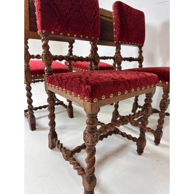 Early 20th Century Set of Four Baroque Style Dining Chairs For Sale In Boston - Image 6 of 11