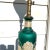 Mid-Century Modern Mid-20th Century Hollywood Regency Green Glass and Brass Torchier Table Lamp For Sale - Image 3 of 6