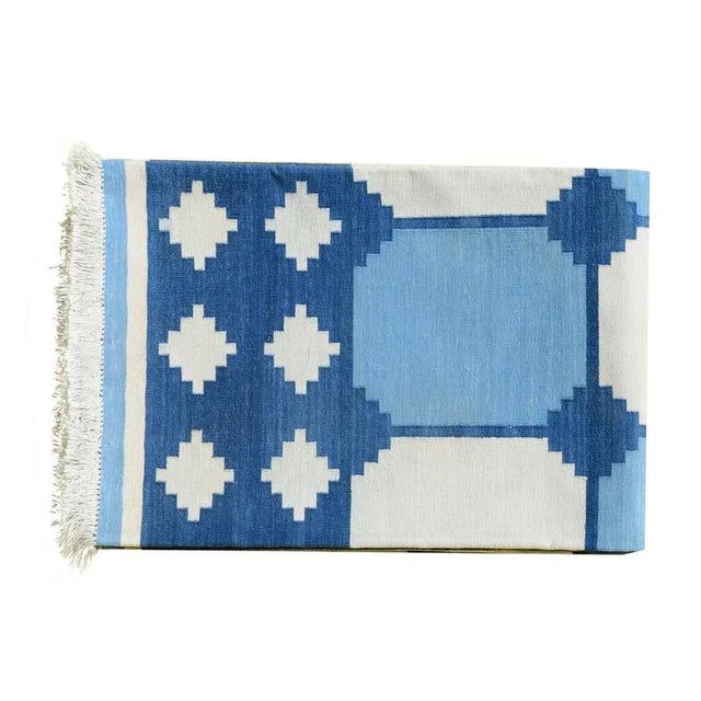 Casa Cosima Tuva Rug, 8x10, Blue For Sale - Image 4 of 5