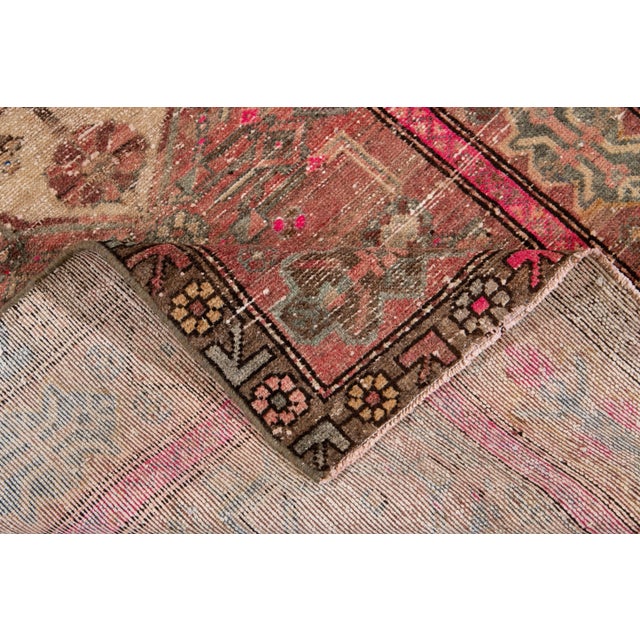 Shabby Chic Vintage Handmade Scatter Wool Rug For Sale - Image 9 of 13