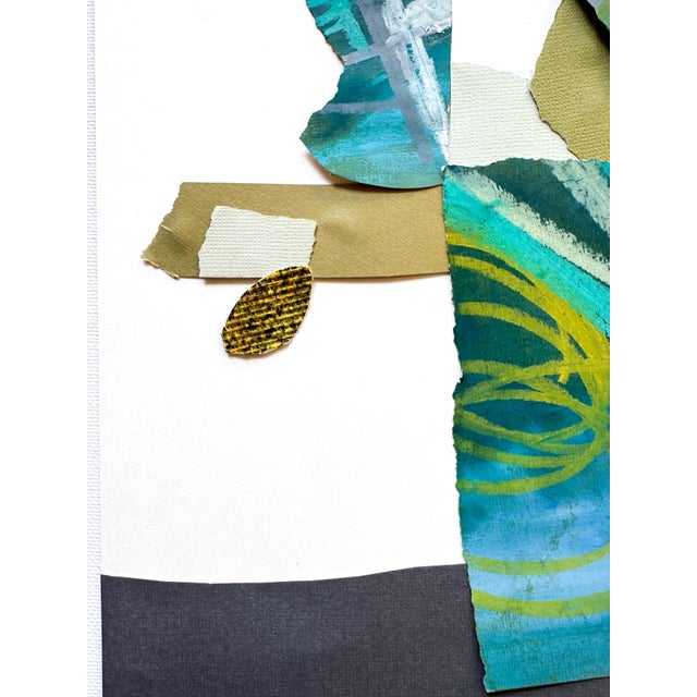 2020s "Cut to the Feeling 1" Original Framed Collage on Paper by Zac Woodiel For Sale - Image 5 of 12