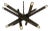 NOIR Lex Chandelier, Metal with Antique Silver Finish For Sale