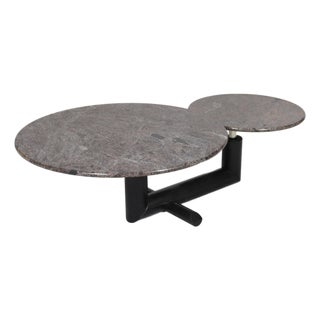 Sculptural Granite and Wood Coffee Table in the style of Up&Up, Italy, 1980s For Sale