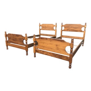 Solid Maple Moosehead Twin Beds- a Pair For Sale