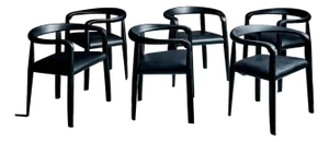 Vintage Italian Miss Chairs by Afra & Tobia Scarpa for Molteni, 1980s, Set of 6