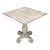 Antiqued Bistro Table in Grey Oak, Turned Pedestal For Sale - Image 4 of 12