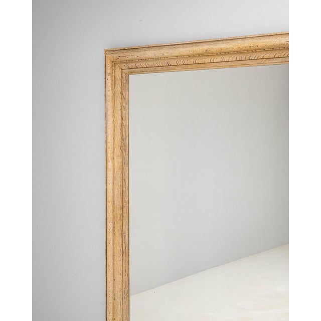 Wood 19th Century France Tan Wood Mirror For Sale - Image 7 of 11