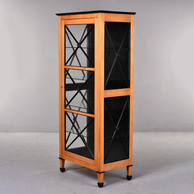 European Bespoke Deco Glazed Cabinet For Sale - Image 12 of 12
