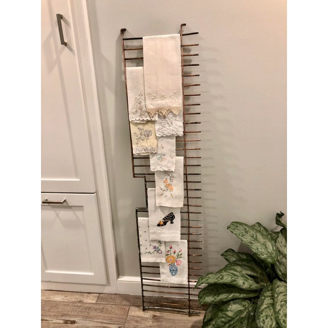 Salvaged from a bank from the early 1900s -- a solid copper bank teller rail. A sure conversation starter. Unique vintage...