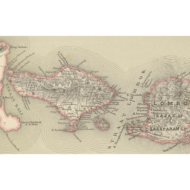 Antique Maps of the Lesser Sunda Islands in Dutch East Indies, 1884, Set of 2 For Sale - Image 14 of 15