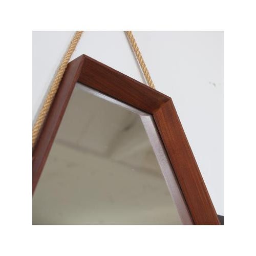 Octagonal Wall Mirror, 1950s For Sale - Image 4 of 8