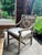 2010s Arhaus Hamptons Outdoor Teak Dining Set – 84" Table, Bench, 4 Chairs, Beverage Cart & Cushions For Sale - Image 5 of 15