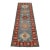Kazak Runner 2’8” X 7’7” Blue Wool Tribal Hand-Knotted Oriental Rug For Sale