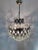 Antique Brass Crystal Basket Chandelier For Sale - Image 6 of 11