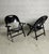 Wood Ginevra Folding Armchairs in Wood attributed to Achille and Pg. Castiglioni for BBB Bonacina, 1970s, Set of 2 For Sale - Image 7 of 10