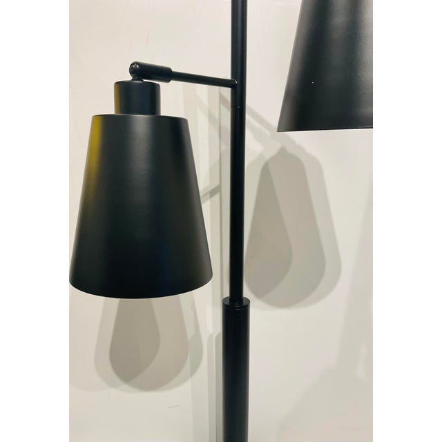 2020s Modern Black Metal Two Light Task Lamp For Sale - Image 5 of 5