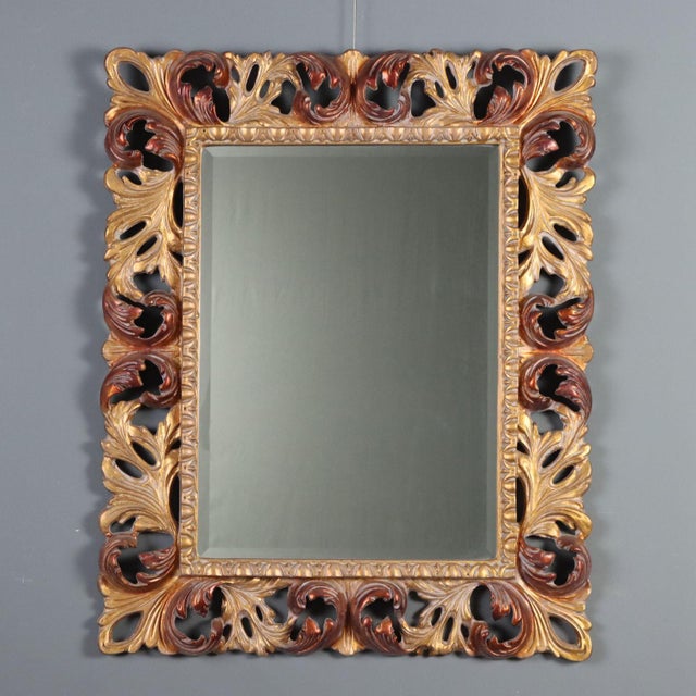 Baroque Style Mirror in Giltwood Frame For Sale - Image 9 of 9