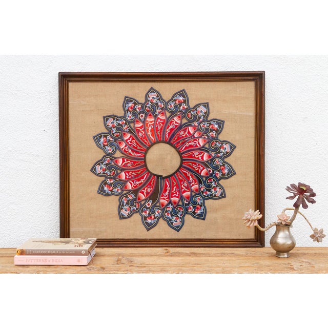 Chinese Framed Chinese Embroidered Ceremonial Collar For Sale - Image 3 of 10