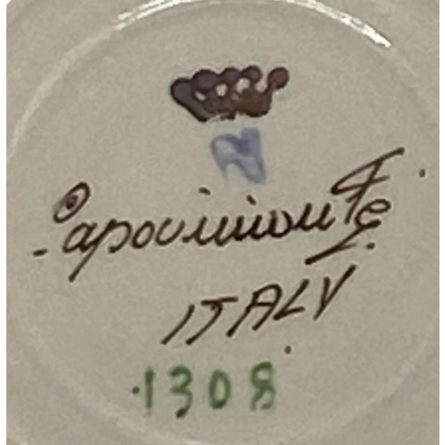 Vintage Capodimonte Italy Cherub Story Dish Bowl #1308 For Sale - Image 10 of 12