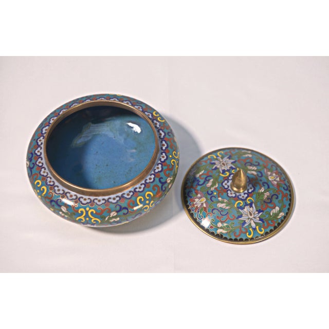 Cloisonné Enamel Candy Dish, 1890s For Sale - Image 4 of 9
