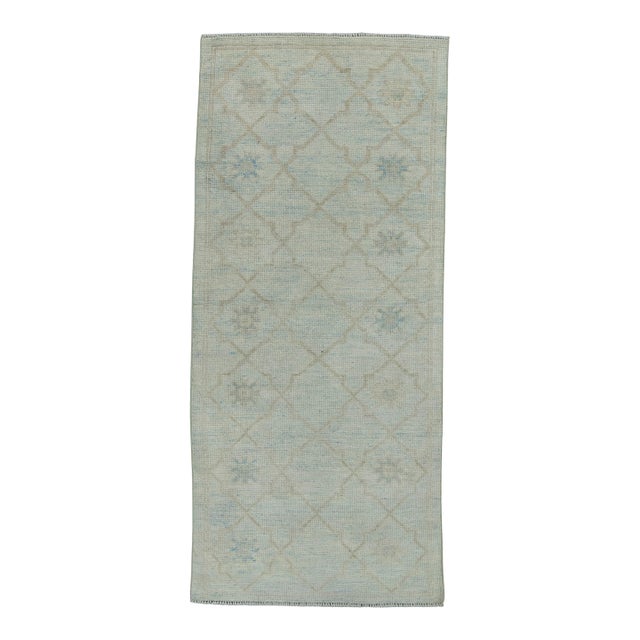 Turkish Oushak Rug 3' x 6'8" #17822 For Sale