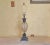 Transparent Uttermost Mid-Century Modern Style Bronze Crystal and Bronze Pineapple Table Lamp For Sale - Image 8 of 13
