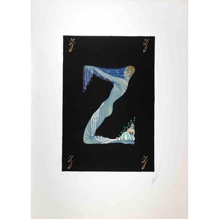 Erté, Letter Z, 1976, Lithograph For Sale