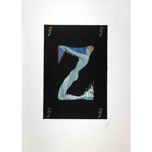 Erté, Letter Z, 1976, Lithograph For Sale