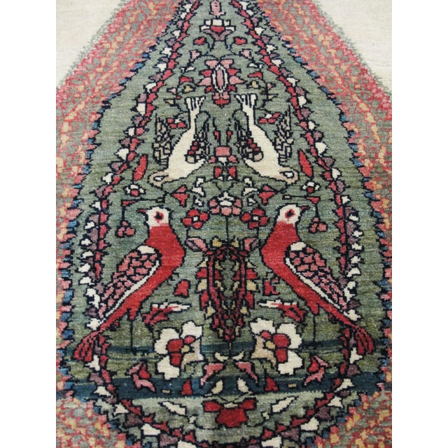 Late 19th Century Antique Persian Feraghan Sarouk, Tree of Life Rug, 3'5" X 4'11" For Sale - Image 5 of 8