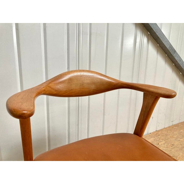 Danish Model 49 Teak Chair by Erik Kirkegaard for Høng Stolefabrik, 1950s For Sale - Image 12 of 13