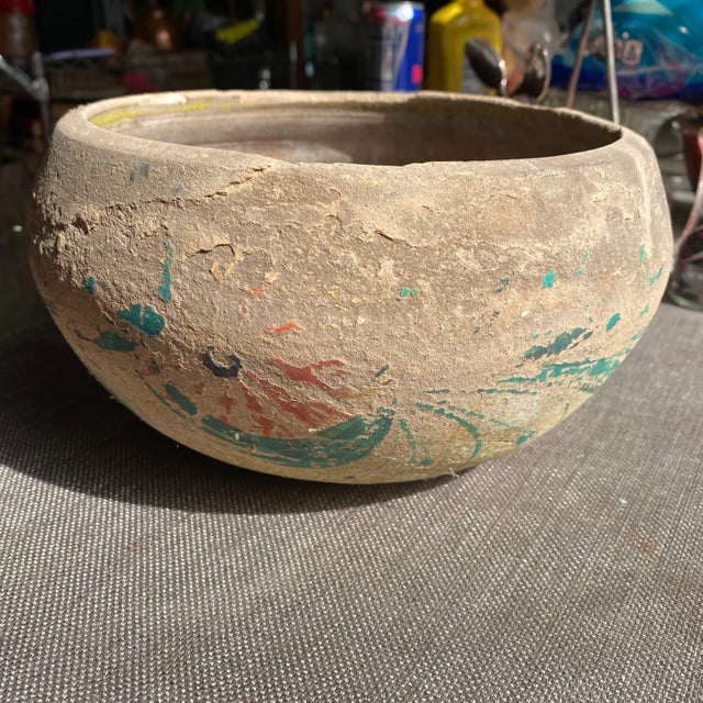 1970s Mexican Style Pitcher and Bowl Set - 2 Pieces For Sale - Image 5 of 8