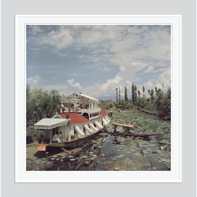 Jhelum river' by slim aarons open edition a luxury boat trip on the jhelum river near srinagar, in jammu and kashmir,...