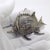 An important vintage miniature depicting a tropical fish, resembling a longnose butterflyfish, handcrafted in Arezzo...