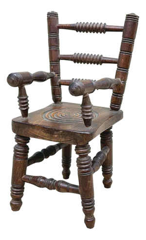 19th Century Miniature Oak Kitchen Windsor Chair, 1880s