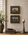 Charming pair of small Western paintings depicting horseback riders set against open landscapes. Each work has a...
