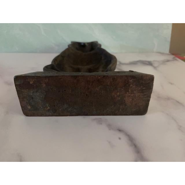 1930s Cast Iron Hubley Large Cat Kitty Doorstop Rustic Farmhouse For Sale In New York - Image 6 of 6
