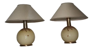 Vintage Murano Glass Table Lamps from La Murrina, 1970s, Set of 2