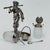 Mid-Century Modern Bombay Co. Silver Plated Nubian Man Salt & Pepper Shaker, Condiment Basket 2001 For Sale - Image 17 of 18