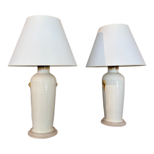 Pair of Custom Christopher Spitzmiller Table Lamps