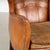 Mid 20th Century Pair, 20th Century Vintage Danish Brown Leather Club Chairs With Decorative Nail Head Trim For Sale - Image 5 of 13