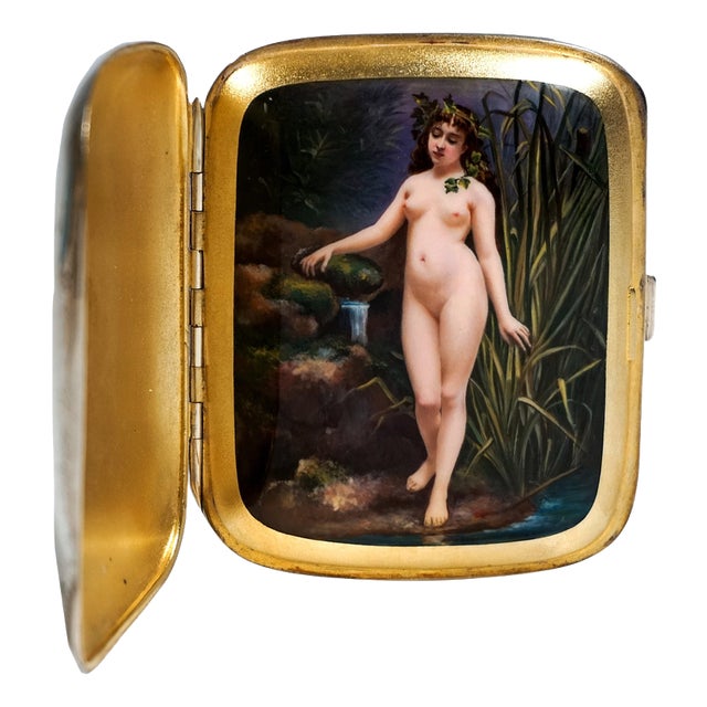 Art Nouveau Silver Cigarette Case, 1890s For Sale