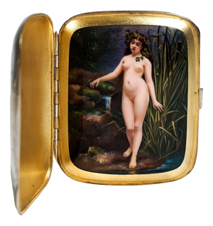 Art Nouveau Silver Cigarette Case, 1890s