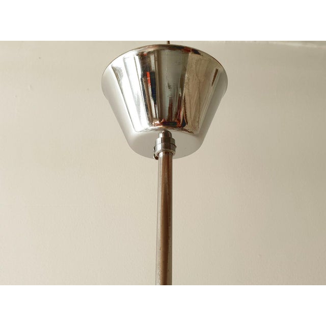 Metal Vintage Chandelier in Glass with Marble and Steel, 1960s For Sale - Image 7 of 9