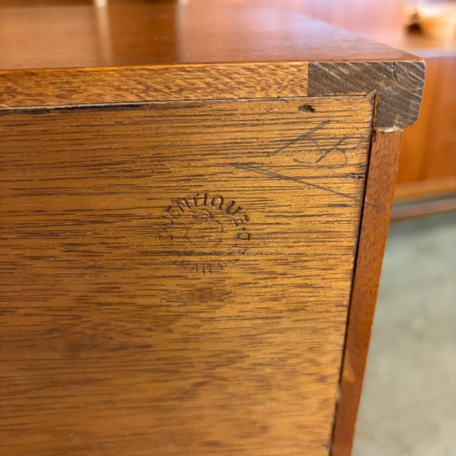 Jentique Mid-Century Teak Bookcase Display For Sale - Image 11 of 11