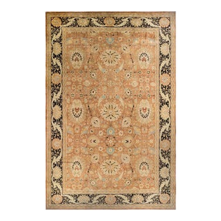 Mogul Collection Hand-Knotted Area Rug - Brown 12' 0" x 18' 6" For Sale