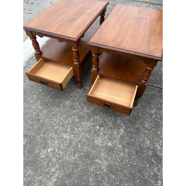 1960s Tell City End Tables - a Pair For Sale - Image 4 of 7