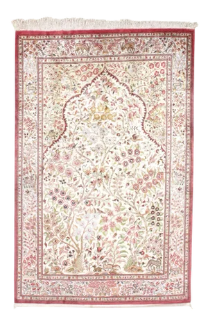 Persian Silk QUM Rug - 4'3" X 6'7"
